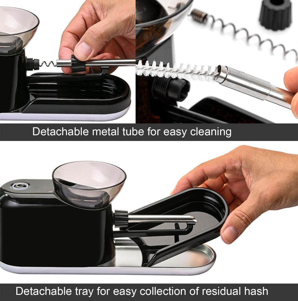 Electric Cigarette/Cone Rolling Machine Set with Manual Sipce Grinder,Automatic Cone Loader with LED Light, Portable Grinder Tobacco Injector Maker for King Size Pre Rolled Cone