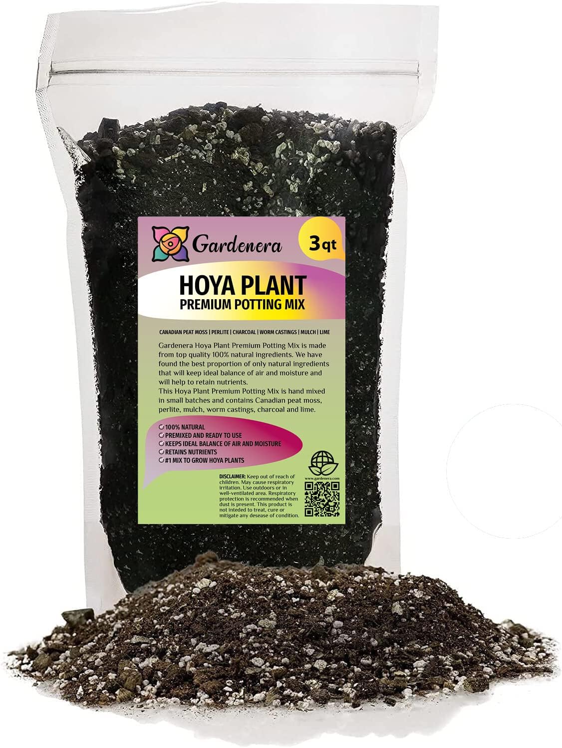 Premium JUST-ADD-Water Potting Soil Mix - Optimal Nutrient-Rich Blend for Thriving and HIGH-Yield Herbal Plants - 3 Quart