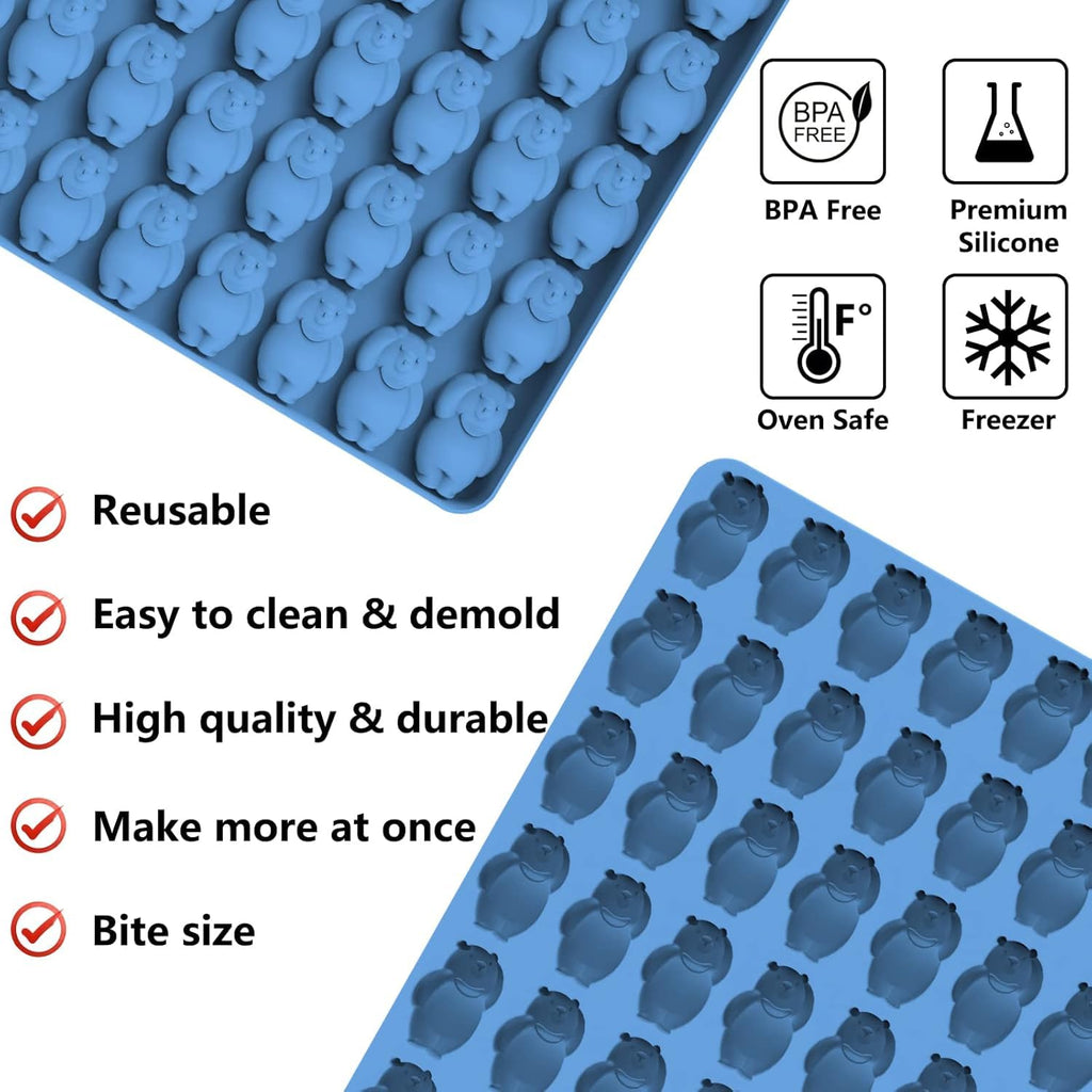 Marijuana Cannabis Hemp Leaf Silicone Molds with 70 Cavities Shaped for Pot Chocolate Candy Gummy, Flower