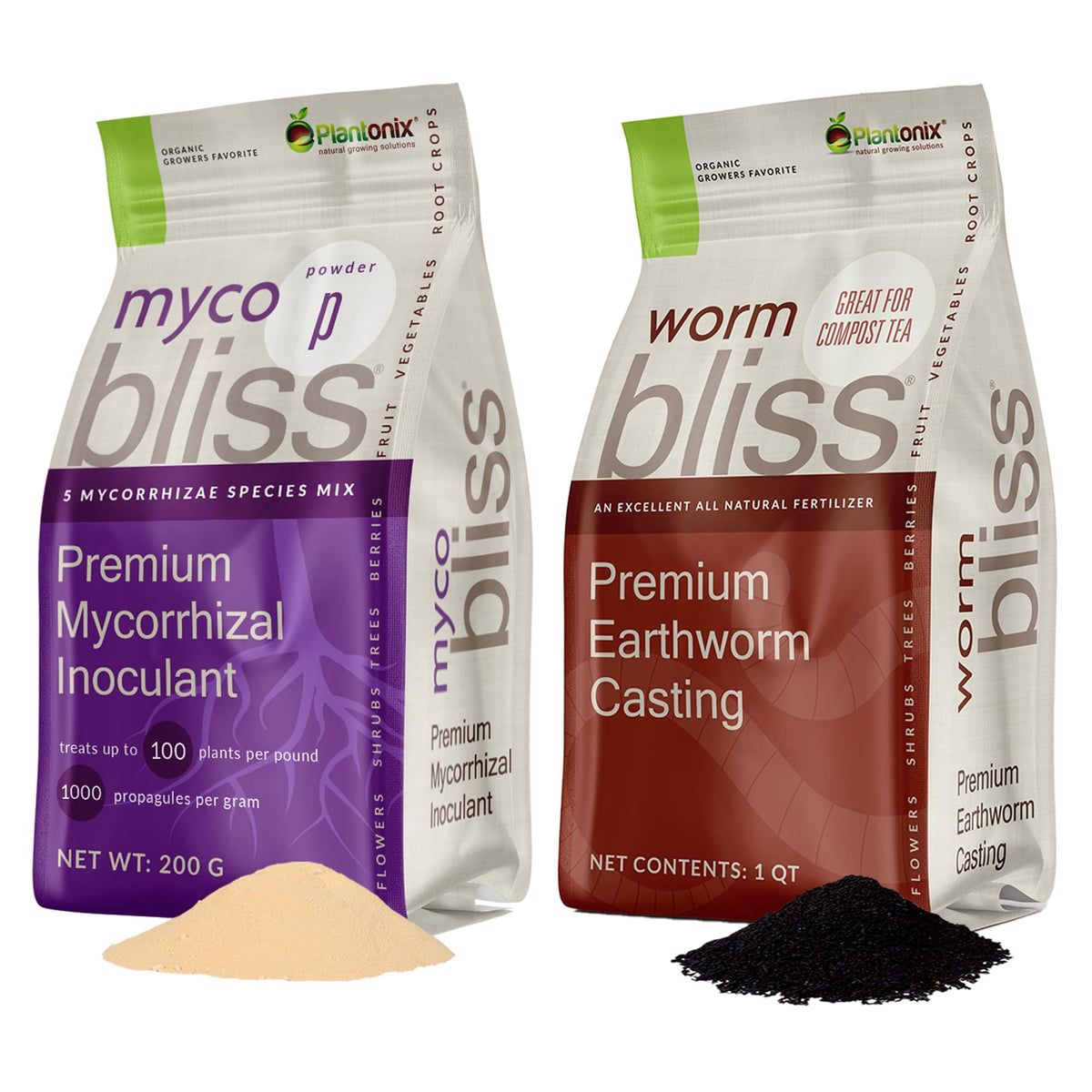 Myco Bliss Granular (2lbs) - Mycorrhizal Fungi for Plants - 5 Strain Mycorrhizal Inoculant with 1000 Propagules Per Gram - Highly Concentrated Mycorrhizae for Plants, Potting Soil, & Garden Soil