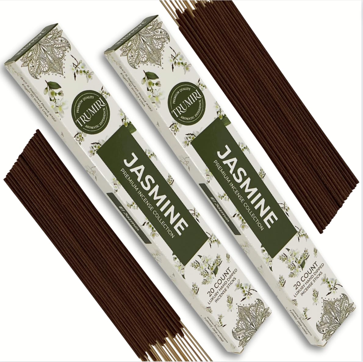Cannabis Scented Incense Sticks - Total 40 Insence-Sticks - Dual Pack of 20 Insense - Inciensos - Inscents - Natural Non Toxic Ingredients - Incents - Incence - Inscense - Insents