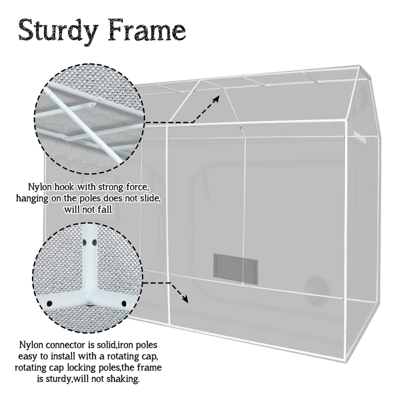 zazzy 3'X3' Grow Tent 32"x32"x63", High Reflective Mylar Growing Tent | Observation Window, Removable Floor Tray and Tool Bag for Planting Indoor Fruit Flower Veg