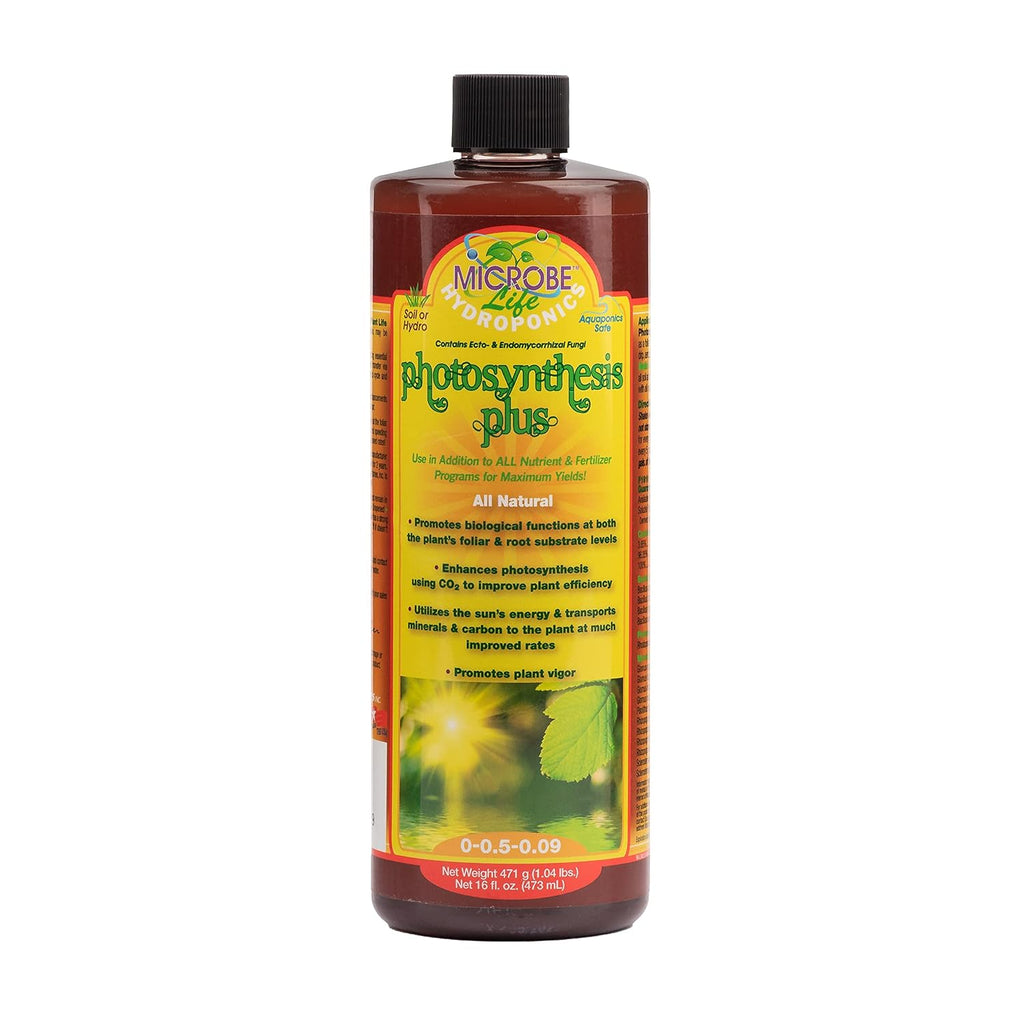 Microbe Life Hydroponics Premium Photosynthesis Plus to Grow Fruits, Vegetables, and Herbs, The Best Professional Big Bud Grow, Use with Any Feeding Systems Including Hydroponics or Soil, 16 Ounces