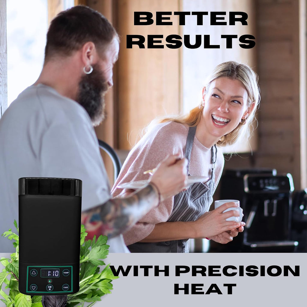 2 in 1 Decarboxylator & Infuser Machine for Butter, Oil & 2 Gummies Molds | Easy Butter Infusion Decarboxylation Machine, Includes Recipe eBook, 2 gummy trays