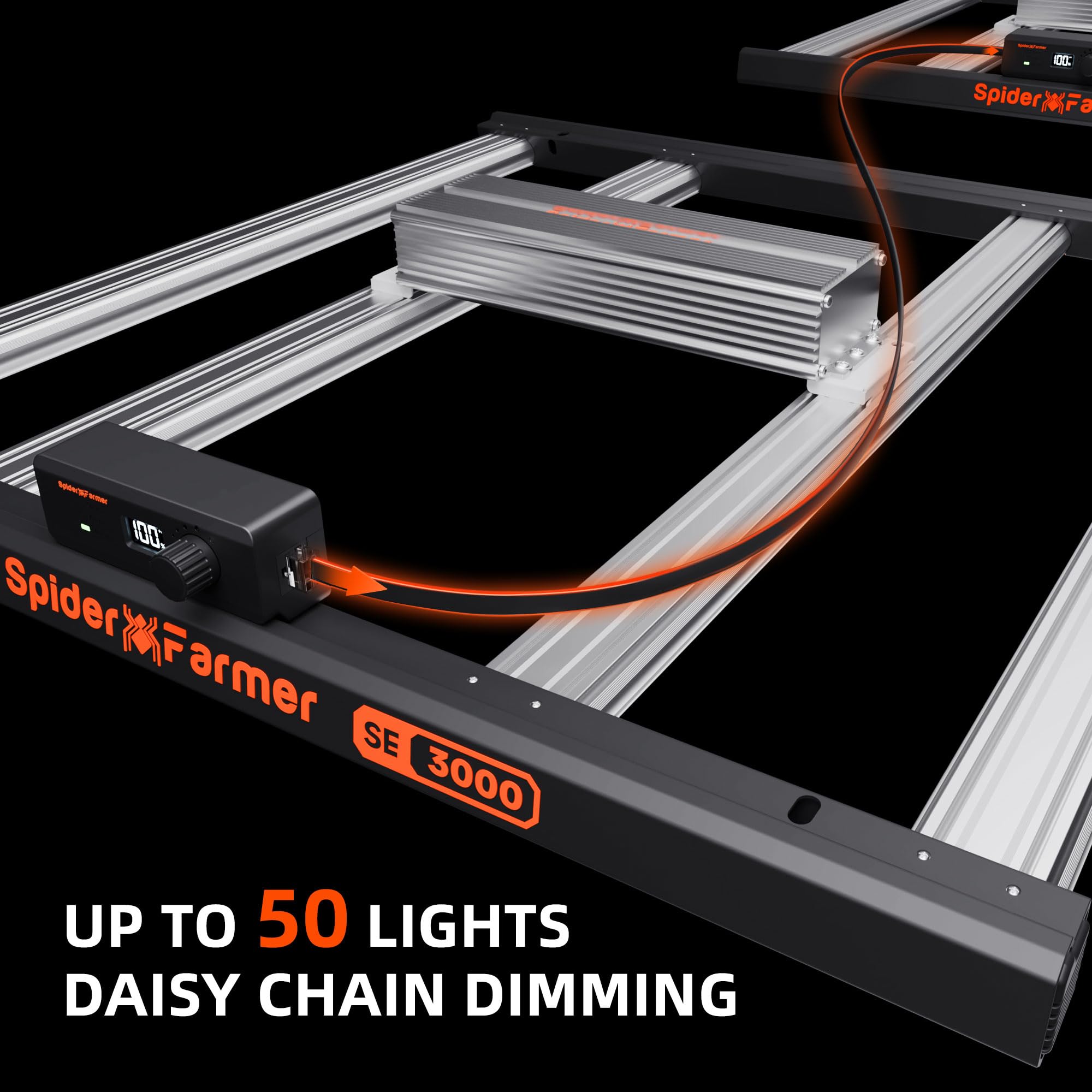 Spider Farmer SE4500 LED Grow Lights 320W, App Controlled & Osram Red | Dimmable Full Spectrum Bar Style Lamp with Osram Hyper Red, Fits 2x4 Grow Tent for Seedling Veg Flowering Indoor Plants