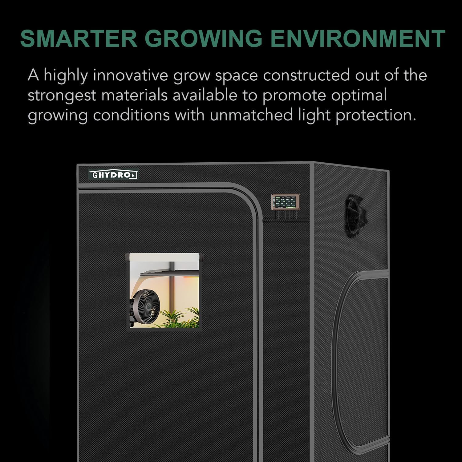 Grow Tent 4x4, 1680D Oxford Canvas 48" x 48" x 80", Lightproof Reflective Mylar for Indoor Plant Growing