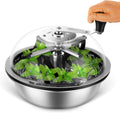 13 inch Leaf Bowl Trimmer, Bowl Trimmer with Switchable Stainless Steel Blades & Clear Visibility Dome, Hand Twist Spin Cutting Bud Trimmer for Buds, Flowers, Hydroponics Plants