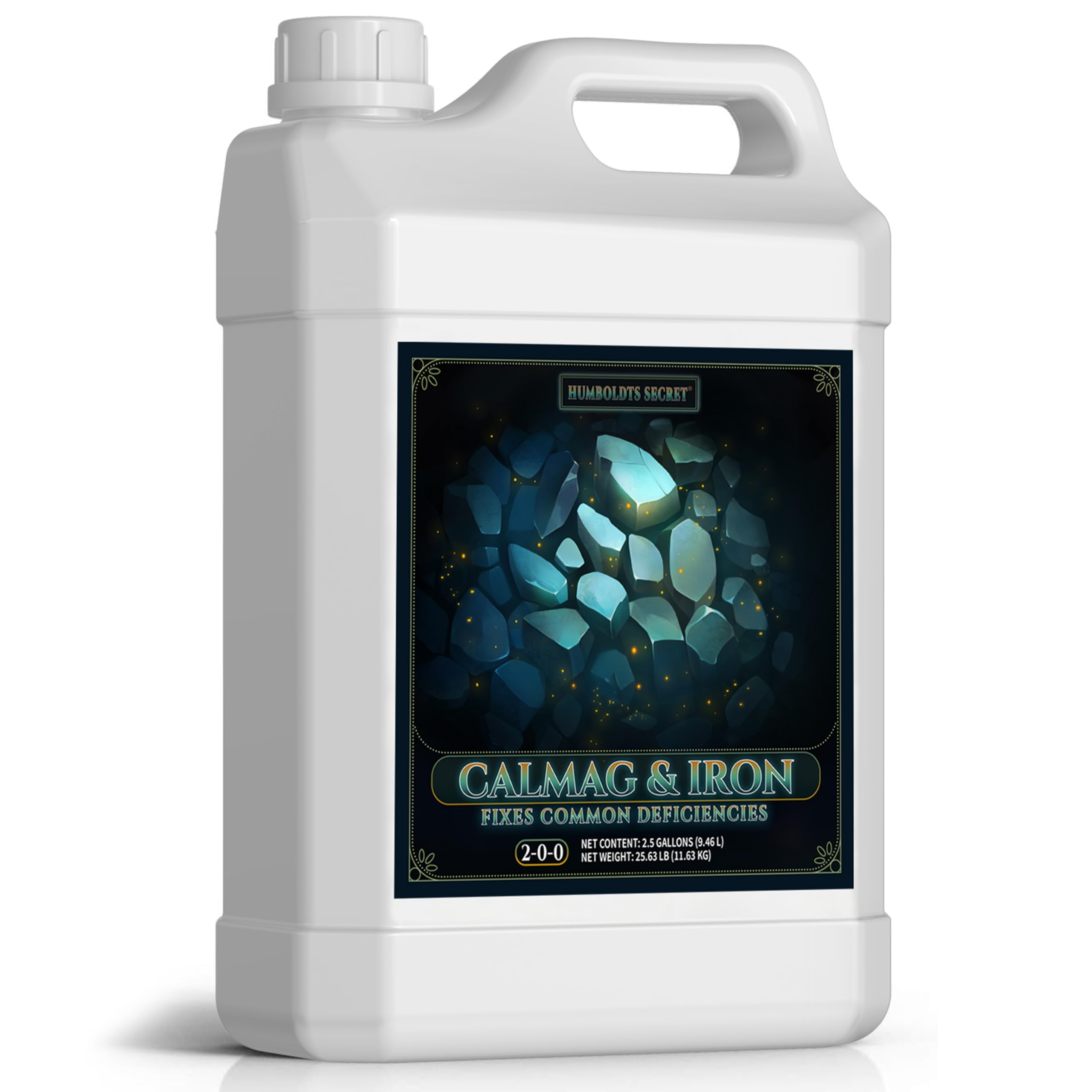 Humboldts Secret CalMag & Iron | Calcium, Magnesium & Chelated Iron Nutrient Fertilizer | Hydroponic Supplies for Vegetative & Flowering Growth in Soil, Coco, Hydroponics or RO Water | 8 Ounce