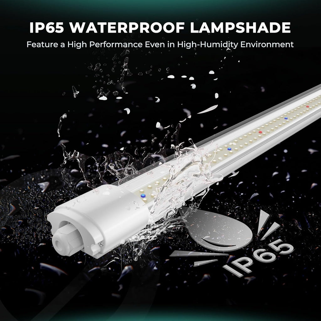 MARS HYDRO VG80 4ft LED Grow Light Full Spectrum IP65 | 2x4 Coverage, 5000K Seedling Spectrum, Daisy Chain Linkable, Plug & Play, 2-Pack 40W