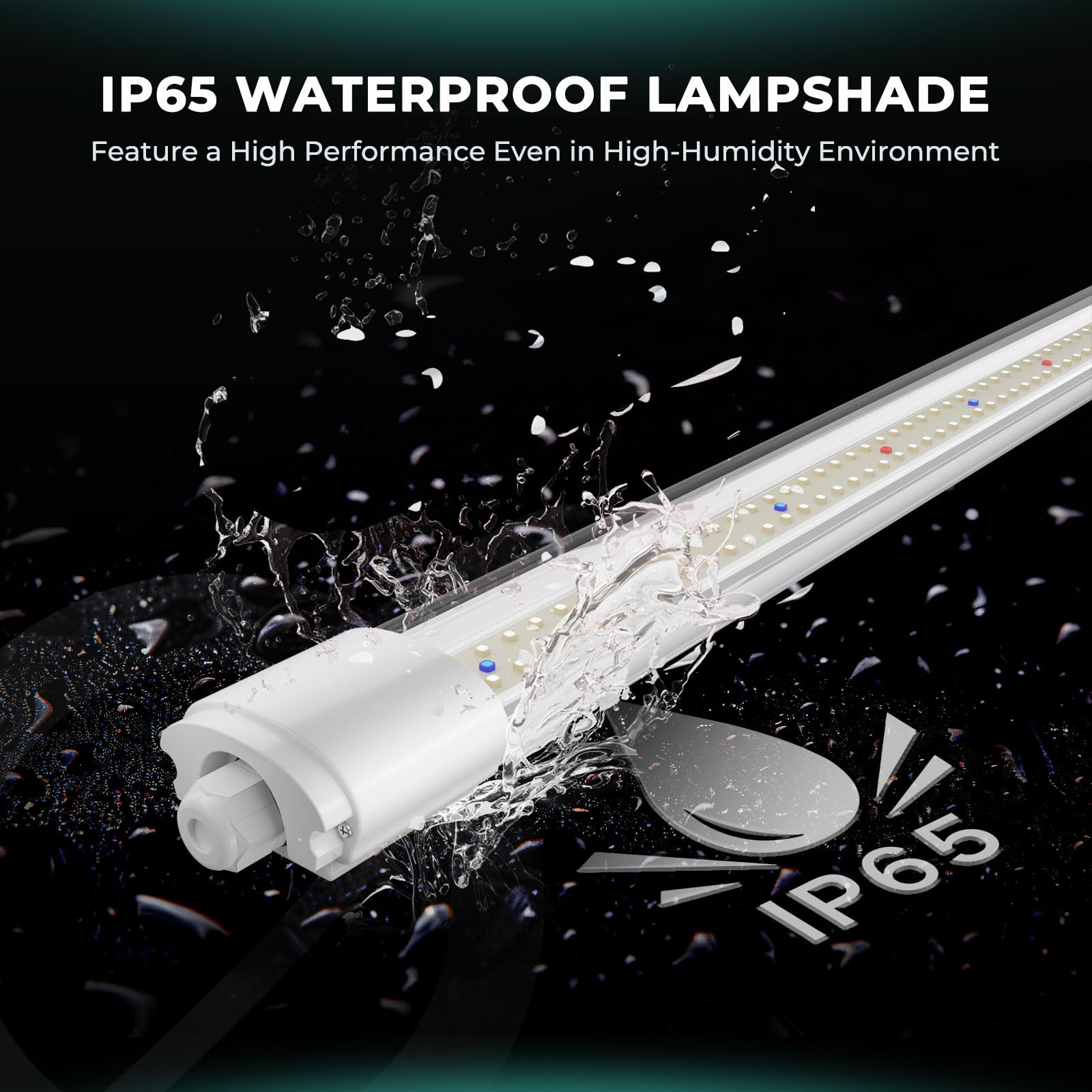 MARS HYDRO VG80 4ft LED Grow Light Full Spectrum IP65 | 2x4 Coverage, 5000K Seedling Spectrum, Daisy Chain Linkable, Plug & Play, 2-Pack 40W