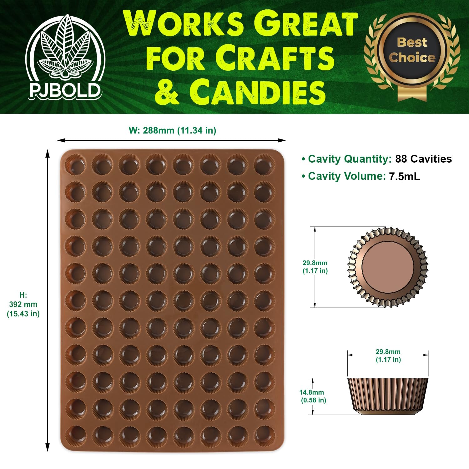 Marijuana Leaf Silicone Candy Mold - Half Sheet