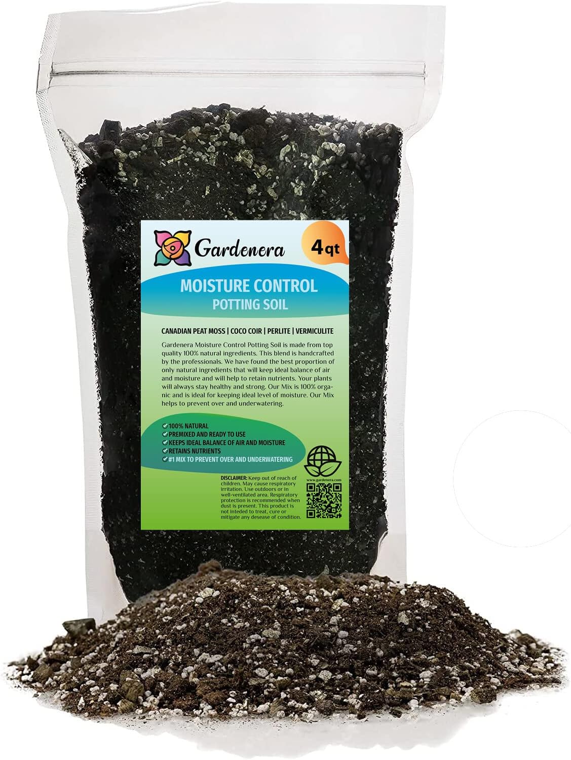 Premium JUST-ADD-Water Potting Soil Mix - Optimal Nutrient-Rich Blend for Thriving and HIGH-Yield Herbal Plants - 3 Quart