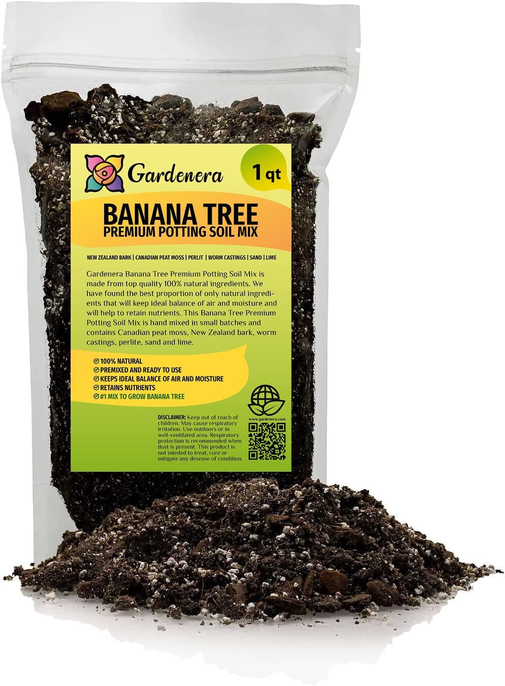 Premium JUST-ADD-Water Potting Soil Mix - Optimal Nutrient-Rich Blend for Thriving and HIGH-Yield Herbal Plants - 3 Quart