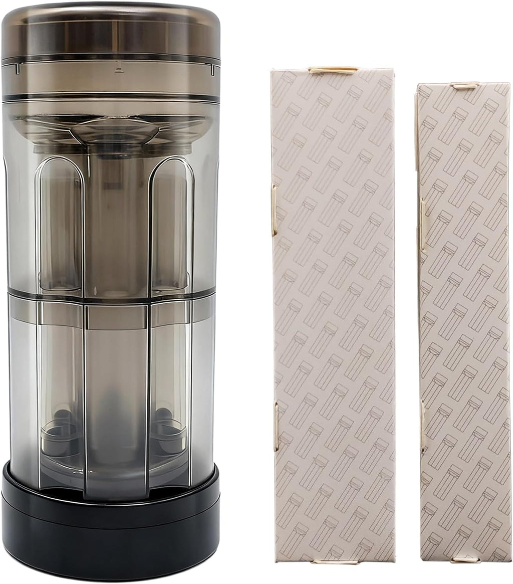 Pre Roll Machine, Grinder for Herb Cone Loader & Mill | WHS·Yan Spice Grinders with extra-coarse teeth for fluffy texture. Loads 6 cones at once. Portable for travel, or outdoor.