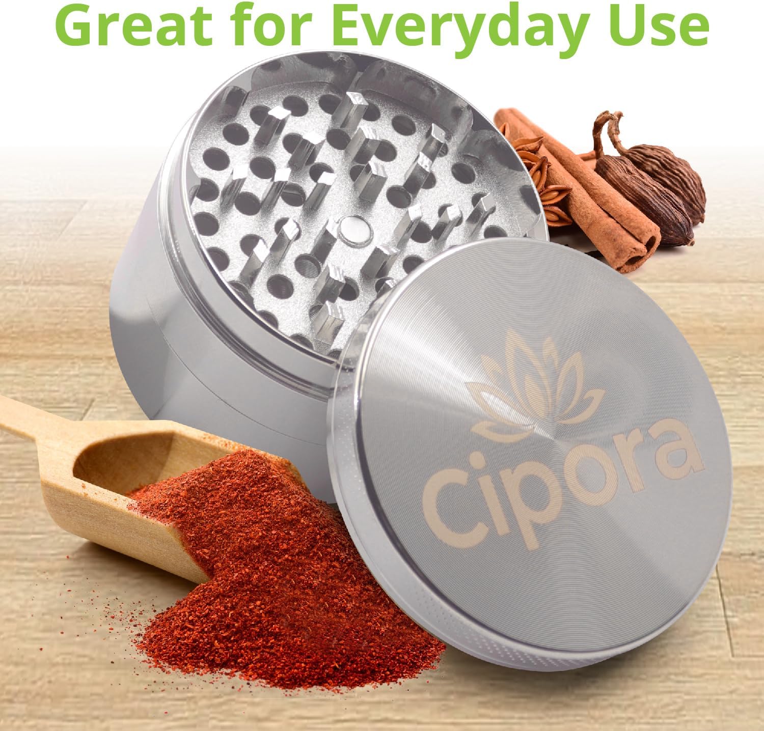 2.5" Manual Grinder (Silver)