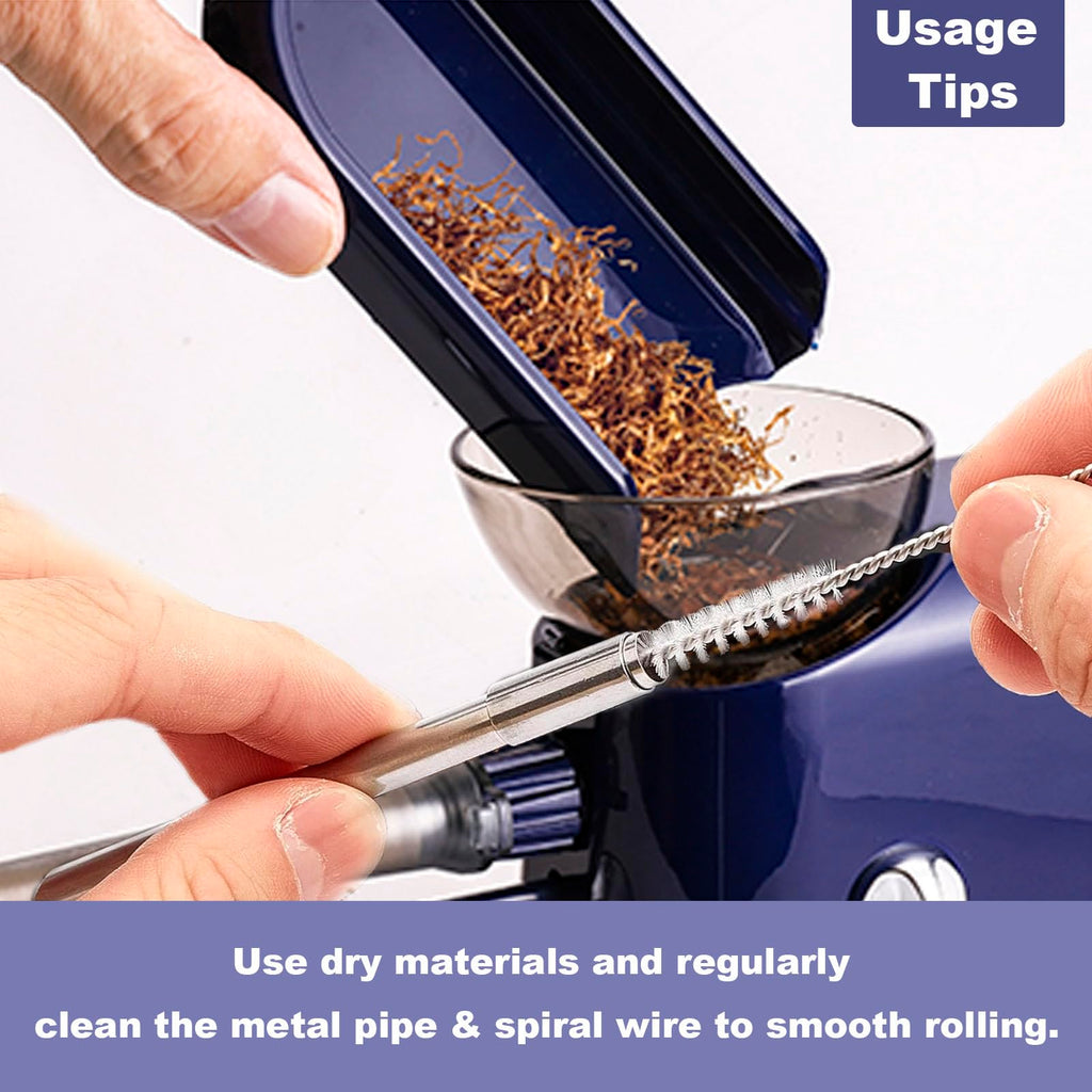 Electric Cigarette/Cone Rolling Machine Set with Manual Sipce Grinder,Automatic Cone Loader with LED Light, Portable Grinder Tobacco Injector Maker for King Size Pre Rolled Cone