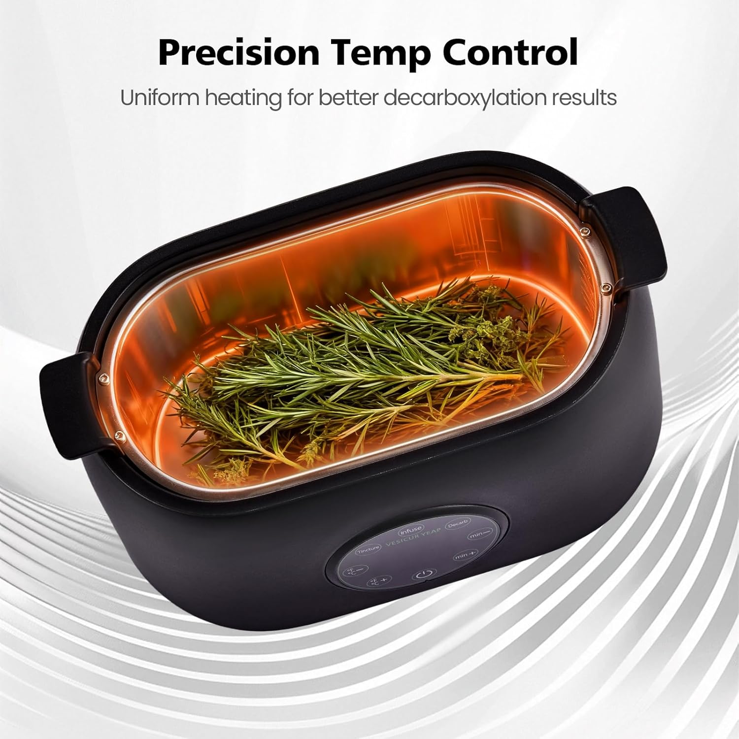 2-In-1 Decarboxylator & Oil Infuser Machine | Herb Decarb & Infusion Device, Herbal Recipe Book Included