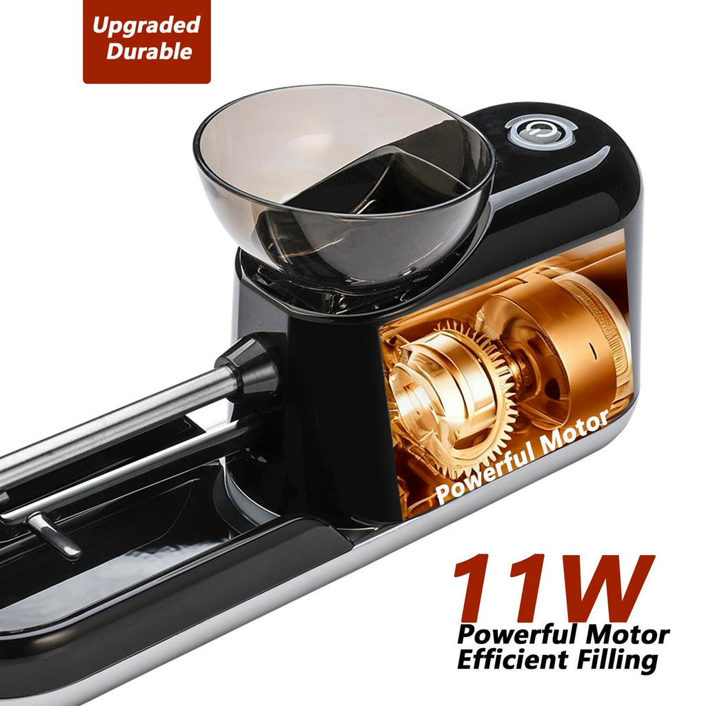 Electric Cigarette/Cone Rolling Machine Set with Manual Sipce Grinder,Automatic Cone Loader with LED Light, Portable Grinder Tobacco Injector Maker for King Size Pre Rolled Cone