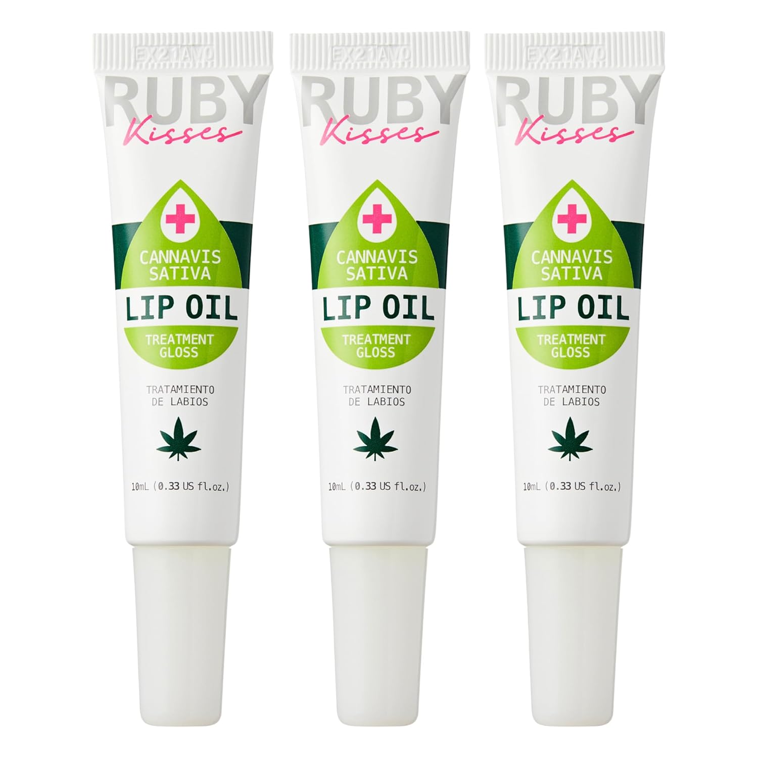 Ruby Kisses Hydrating Lip Oil Cannabis Sativa Hemp Seed RLO04D1 (3 PACK)