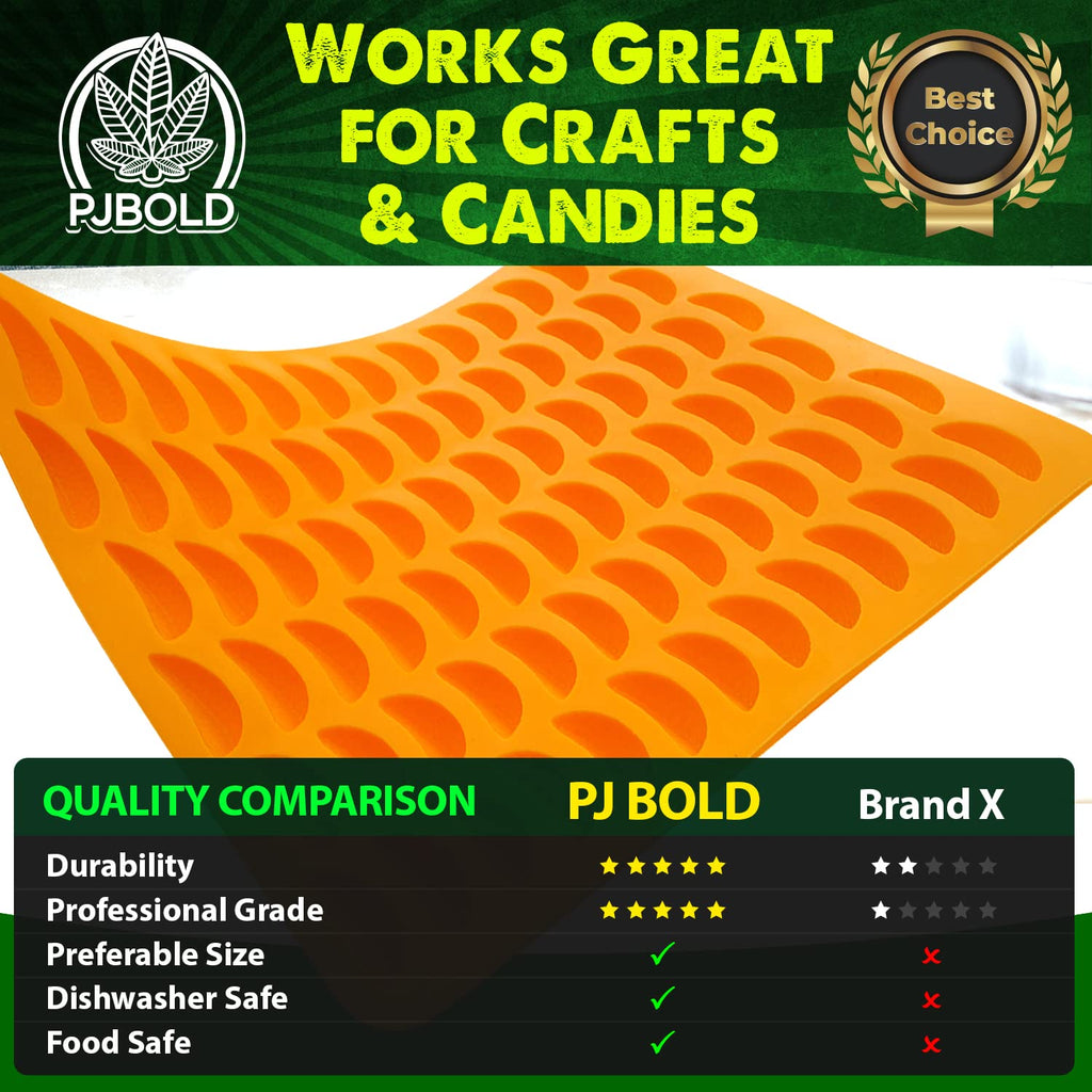 Marijuana Leaf Silicone Candy Mold - Half Sheet