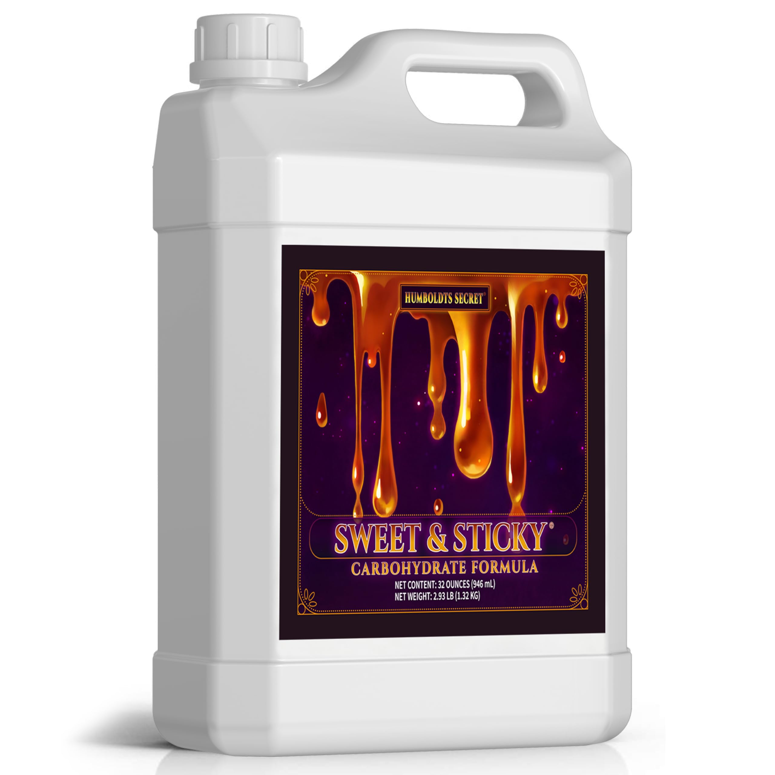 Humboldts Secret Sweet & Sticky Carbohydrate and Saccharide Plant Energy Additive | Indoor and Outdoor Plant Nutrients Enhancer for Growth and Aroma | Boosts Flavor and Development | 1 Gallon
