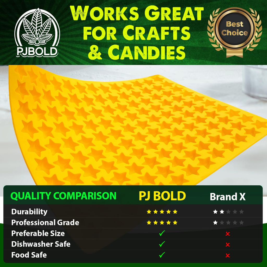 Marijuana Leaf Silicone Candy Mold - Half Sheet