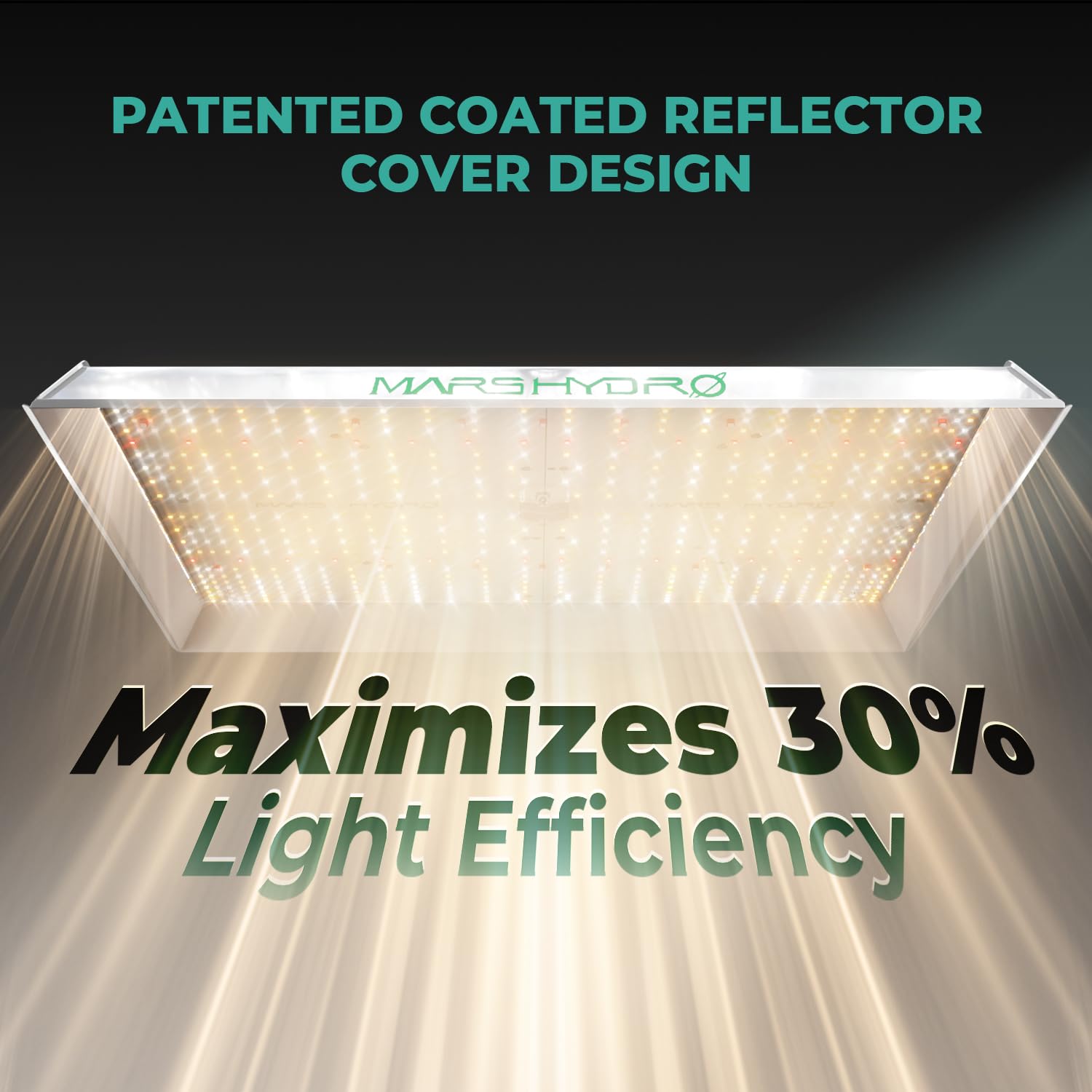 MARS HYDRO 150W TS1000 LED Grow Light for Indoor Plants Full Spectrum | Patented Reflective Hood, Dimmable & Silent Fanless, Daisy-Chain Link, Uniform Light for 2x2/3x3 Grow Tent, Veg to Bloom