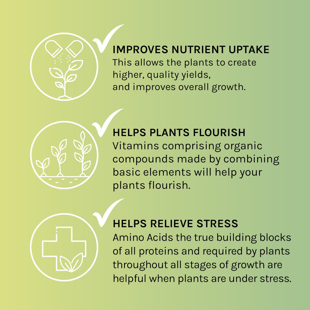 Microbe Life Hydroponics Premium Vitamins & Amino Acids Essential for Maximum Plant Growth and Root Uptake, Use with Any Feeding Systems Including Hydroponics or Soil, 32 Ounces