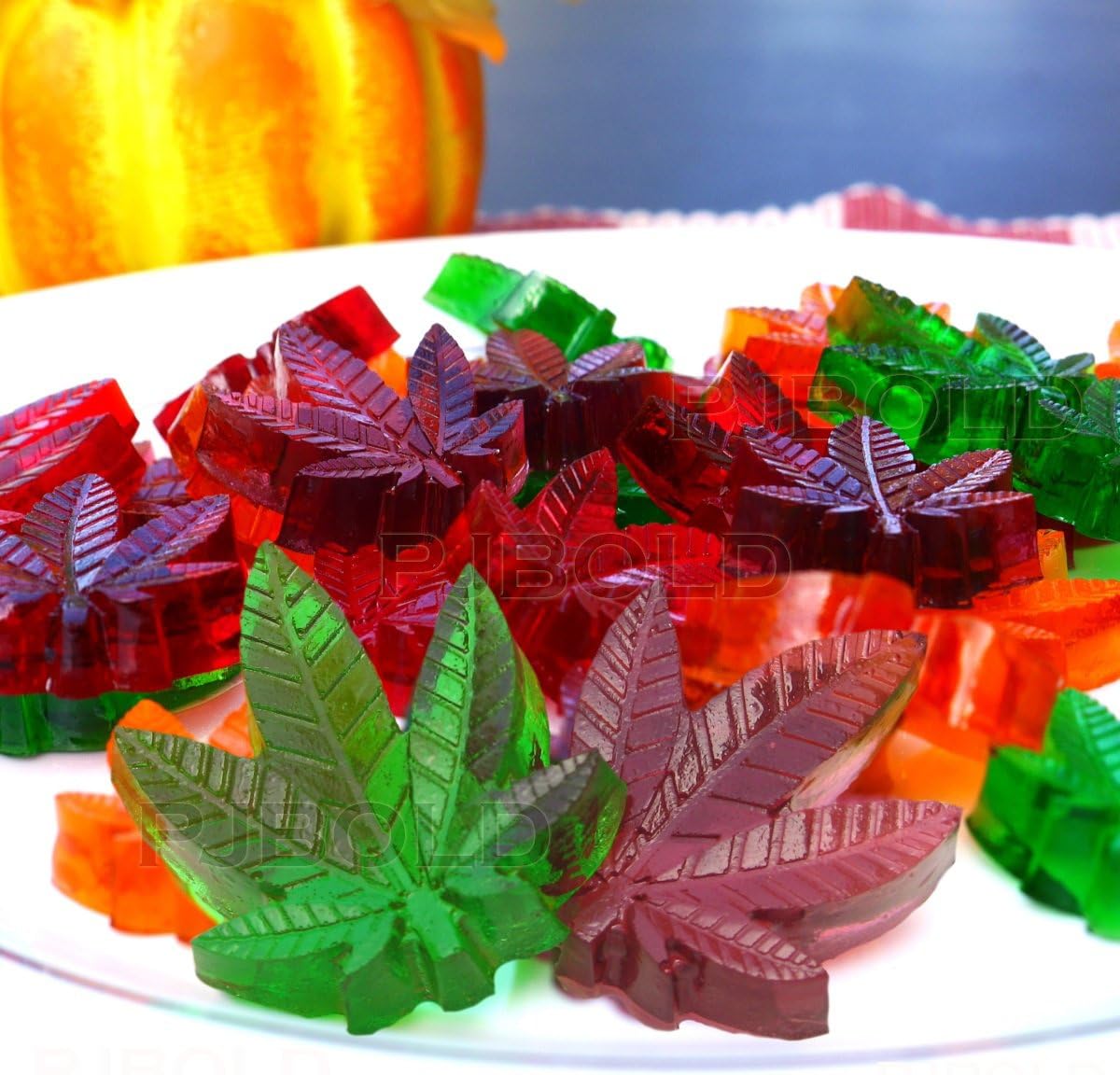 Marijuana Leaf Silicone Trays for Chocolate Gummies Party Novelty Gift Mold with Dropper, 3 Pack