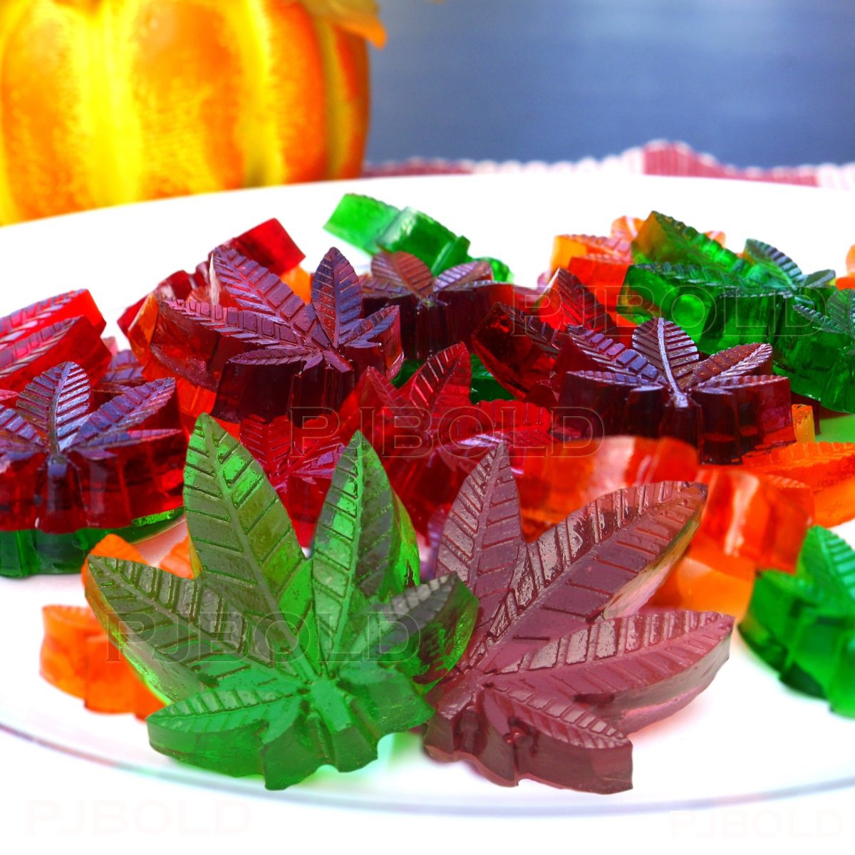 Marijuana Leaf Silicone Trays for Chocolate Gummies Party Novelty Gift Mold with Dropper, 3 Pack