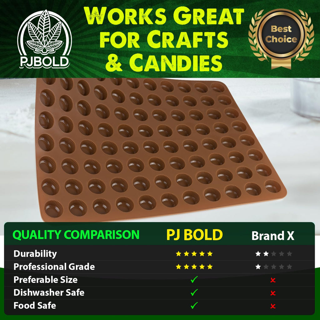 Marijuana Leaf Silicone Candy Mold - Half Sheet