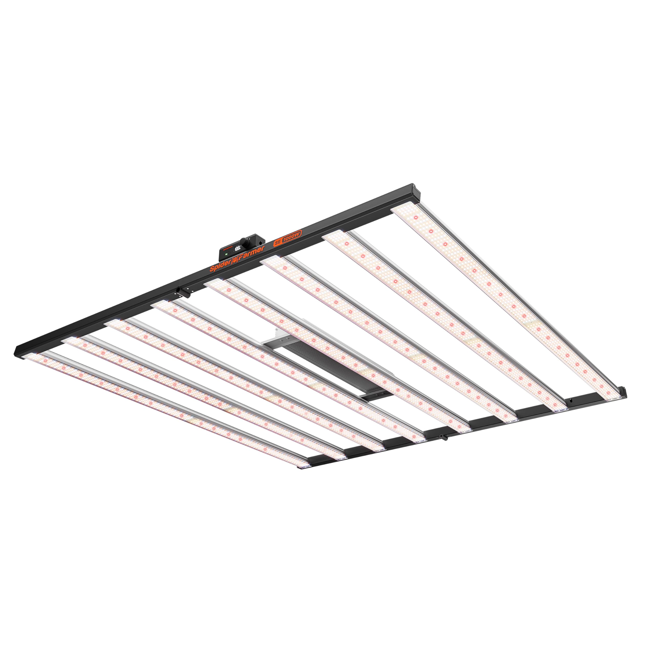 Spider Farmer SE4500 LED Grow Lights 320W, App Controlled & Osram Red | Dimmable Full Spectrum Bar Style Lamp with Osram Hyper Red, Fits 2x4 Grow Tent for Seedling Veg Flowering Indoor Plants