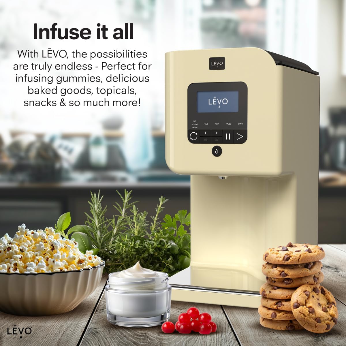 LEVO II+ (Licorice Black) - Herbal Oil Infusion Machine Plus Filter Technology - Botanical Extractor, Herb Dryer, Decarboxylator, Oil Infuser - Easy Edible Infusion Maker for Gummies, Brownies & More