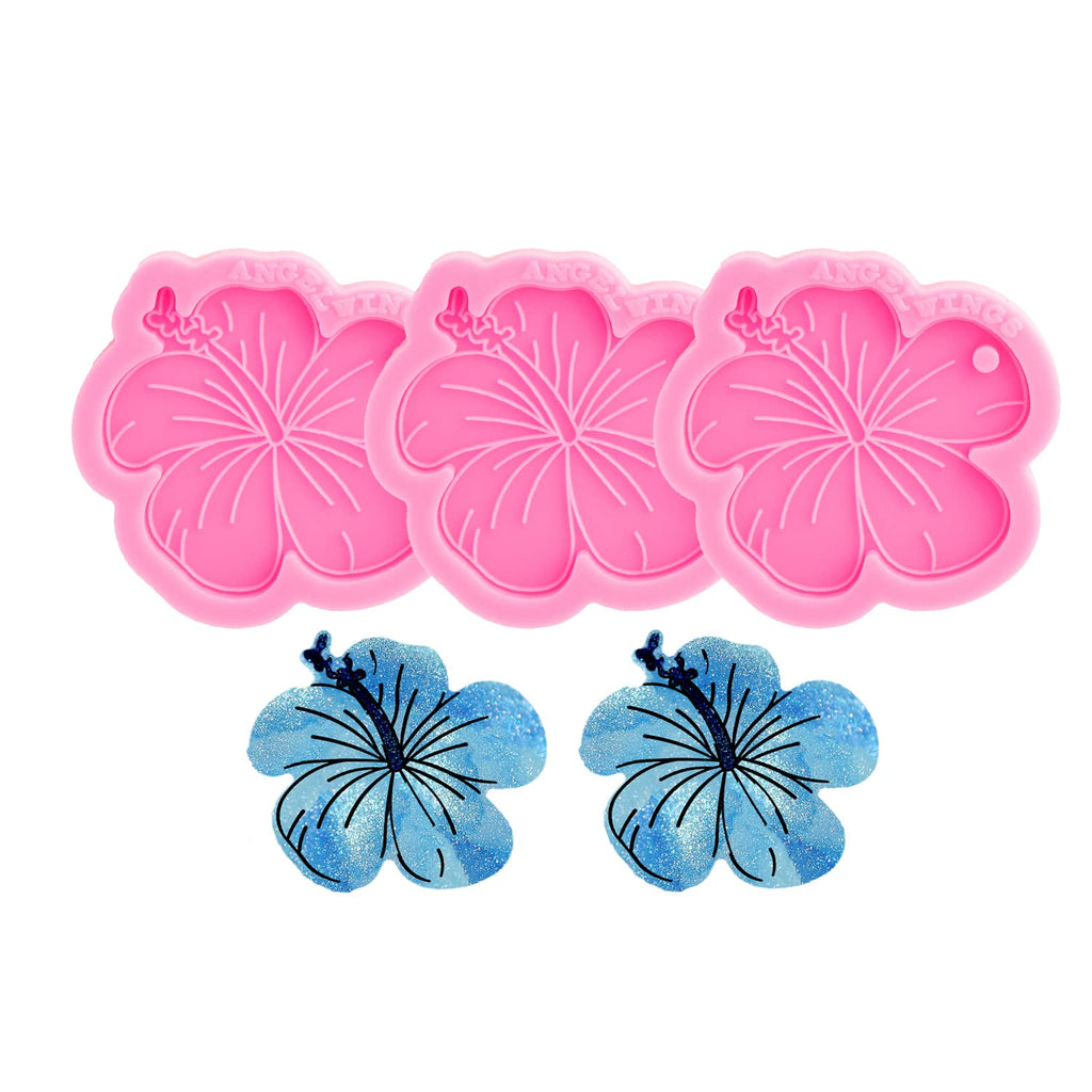 3pc Marijuana Silicone Keychain Mold, Pot Leaf Hemp Resin Epoxy Molds with 10Pc Key Ring (DY0156+DY0156+DY0156+PJ)