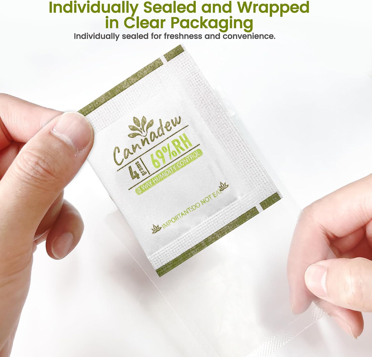 62% RH, 8g (15 Pack) Cannadew Humidity Packs Two-Way Humidity Control Pack - Moisture Absorbers & Hydration Packets for Curing and Storage