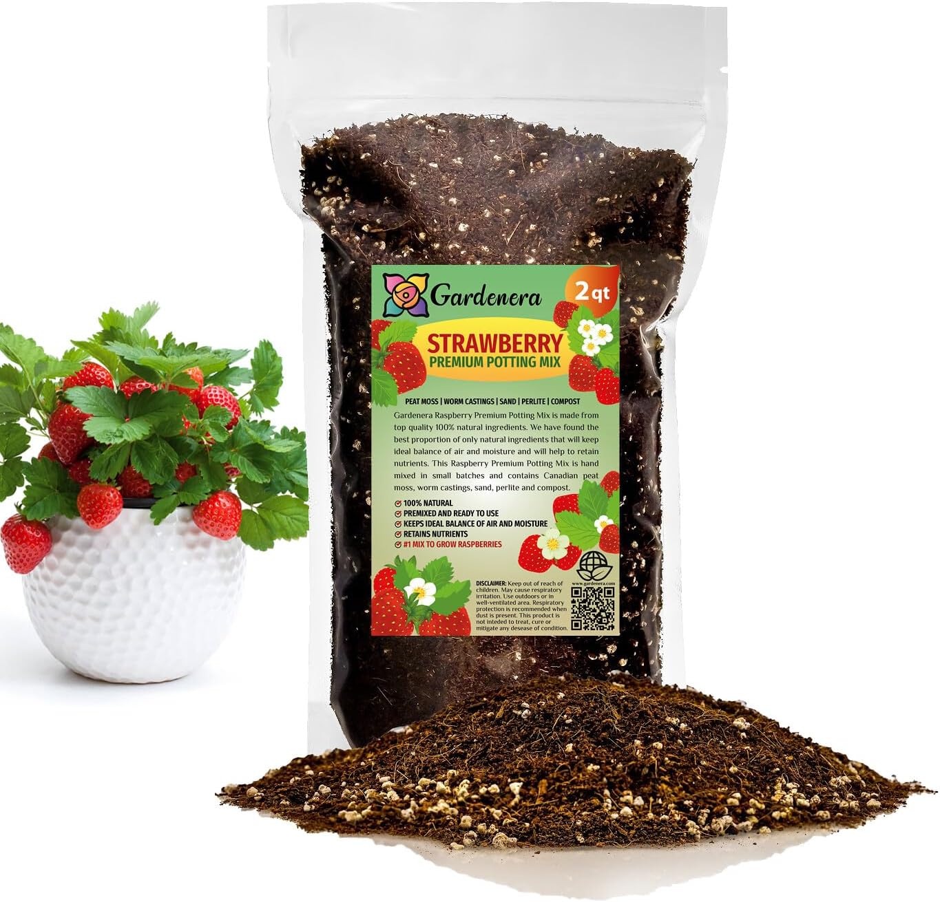 Premium JUST-ADD-Water Potting Soil Mix - Optimal Nutrient-Rich Blend for Thriving and HIGH-Yield Herbal Plants - 3 Quart