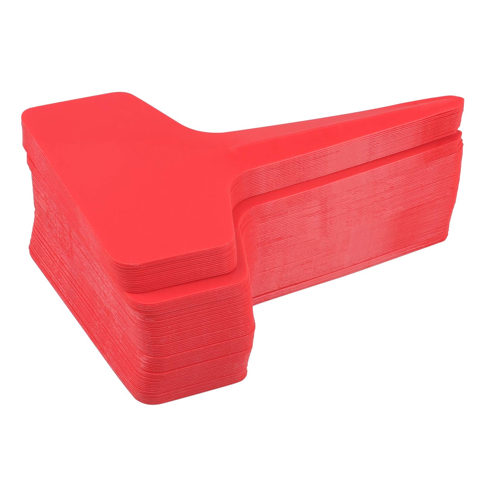 KINGLAKE 100 Pcs 6 x10cm Plastic Plant T-Type Tags Nursery Garden Labels