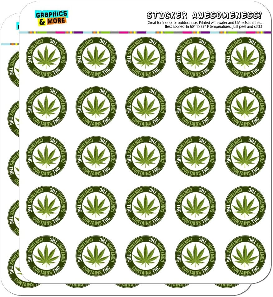 Contains THC Cannabis Marijuana Pot Planner Calendar Scrapbooking Crafting