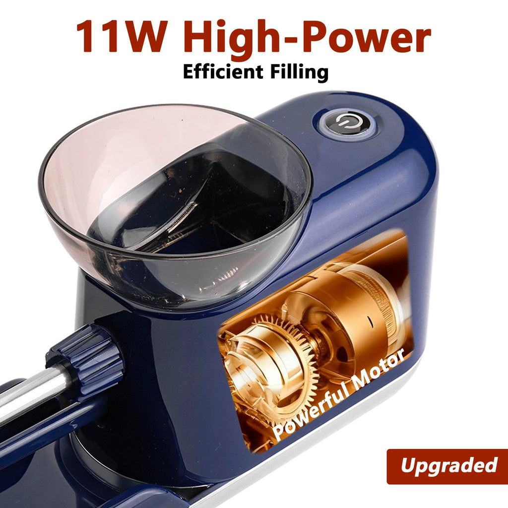 Electric Cigarette/Cone Rolling Machine Set with Manual Sipce Grinder,Automatic Cone Loader with LED Light, Portable Grinder Tobacco Injector Maker for King Size Pre Rolled Cone