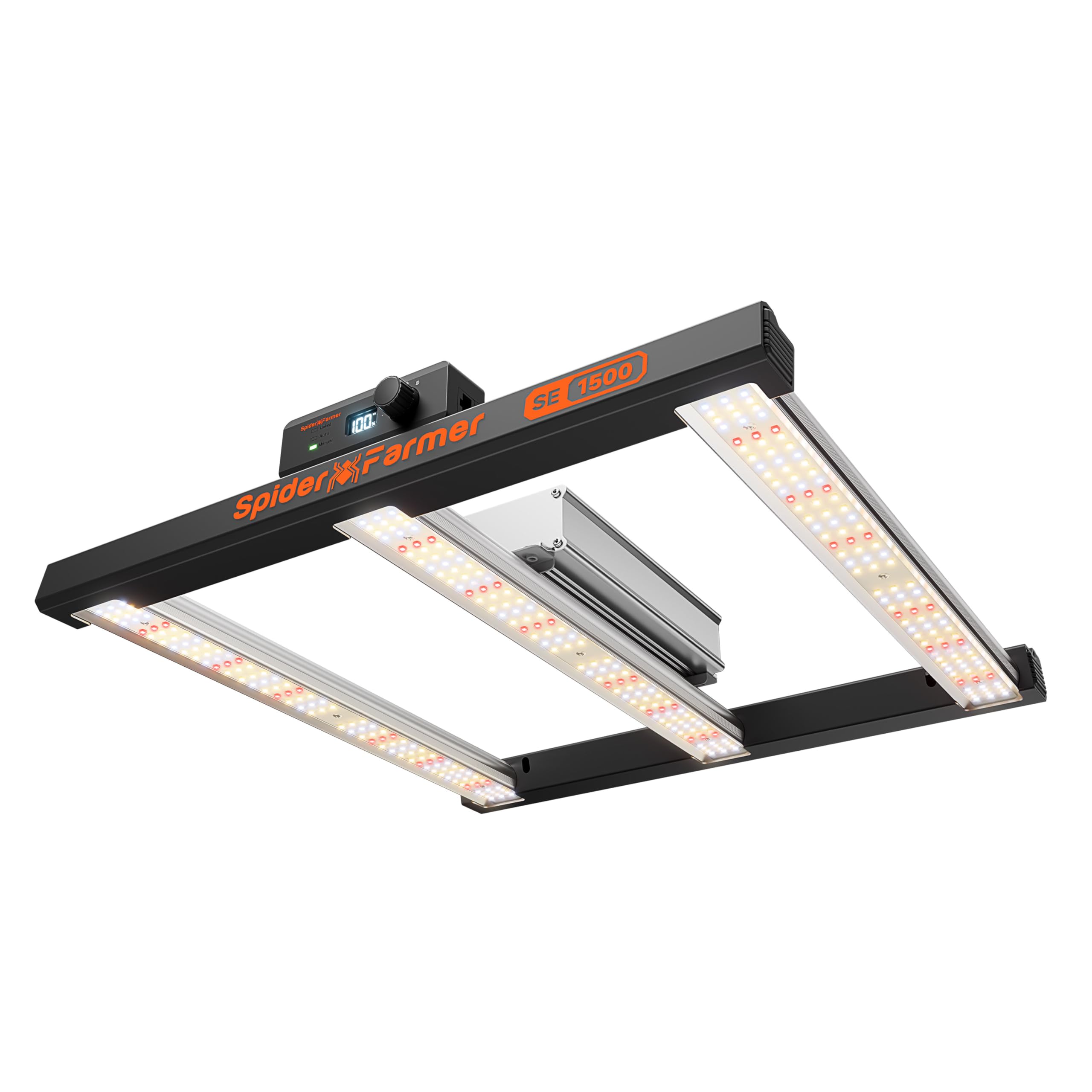 Spider Farmer SE4500 LED Grow Lights 320W, App Controlled & Osram Red | Dimmable Full Spectrum Bar Style Lamp with Osram Hyper Red, Fits 2x4 Grow Tent for Seedling Veg Flowering Indoor Plants