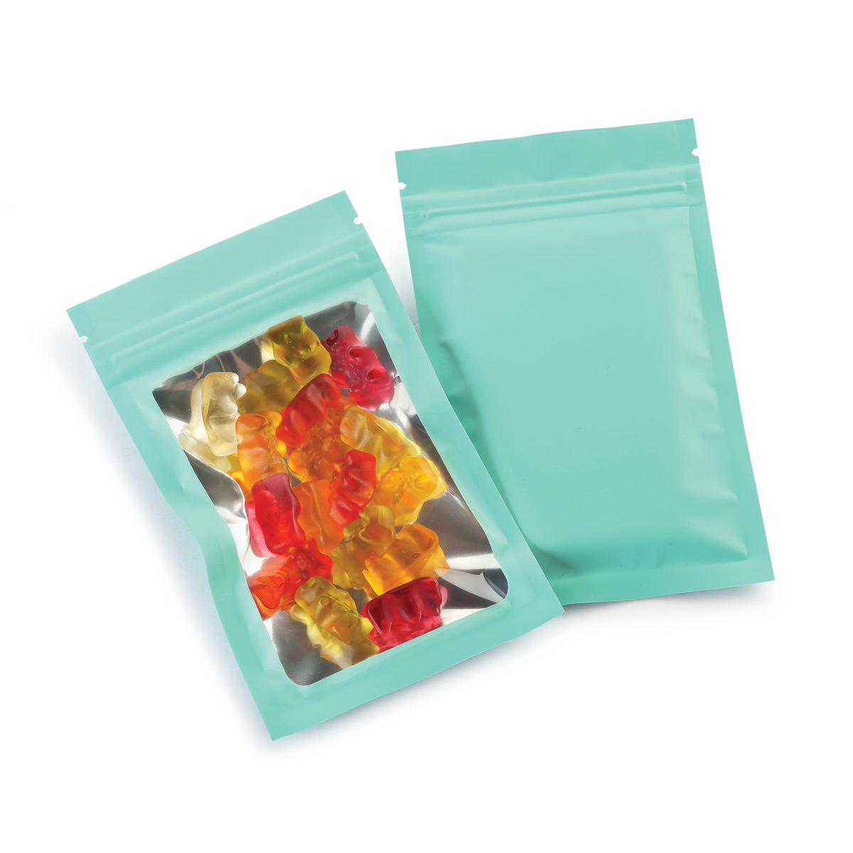 Mylar Bags with Zipper Seal 4 x 6" | 100 Bags | Black | Resealable Heat Seal Bags for Candy and Food Packaging, Medications and Vitamins | For Liquid and Solids (Black, 4" x 6")