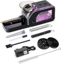 Electric Cigarette/Cone Rolling Machine Set with Manual Sipce Grinder,Automatic Cone Loader with LED Light, Portable Grinder Tobacco Injector Maker for King Size Pre Rolled Cone