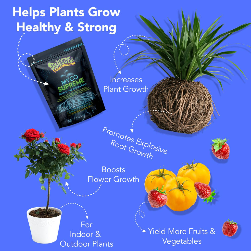 Trifecta Myco Supreme Root Stimulator | 2 oz | Ultra-Concentrated Mycorrhizal Fungi | Supports Strong Roots And Living Soil | For Trees, Roses, Flowers And Plants