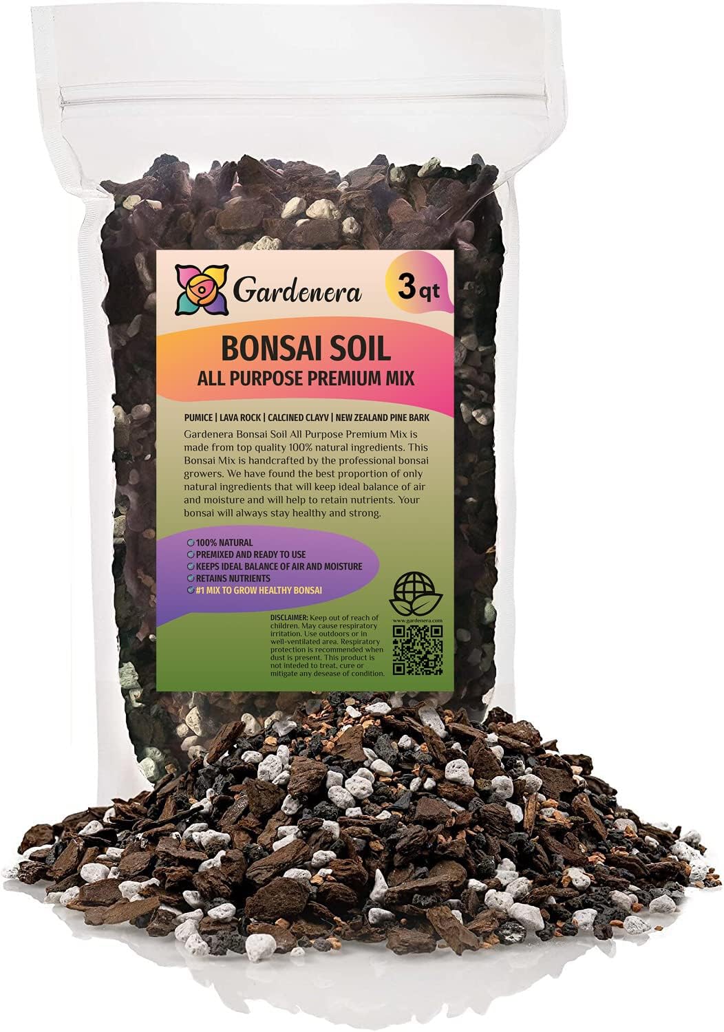 Premium JUST-ADD-Water Potting Soil Mix - Optimal Nutrient-Rich Blend for Thriving and HIGH-Yield Herbal Plants - 3 Quart