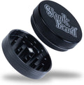 Skunk Herb and Spice Mill Grinder 55mm (2 inches) – 2-Piece Aluminum Kitchen Grinder with Magnetic Lid and Travel Storage Pouch