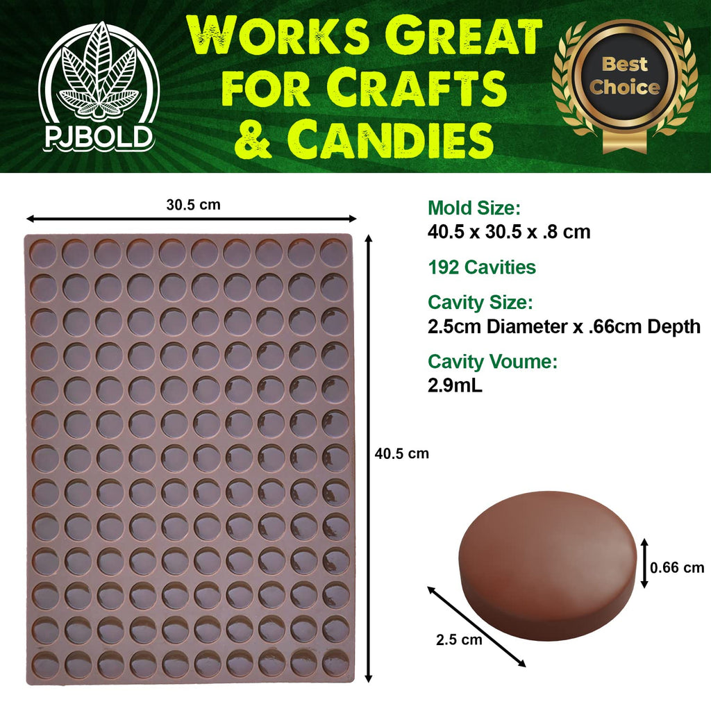 Marijuana Leaf Silicone Candy Mold - Half Sheet