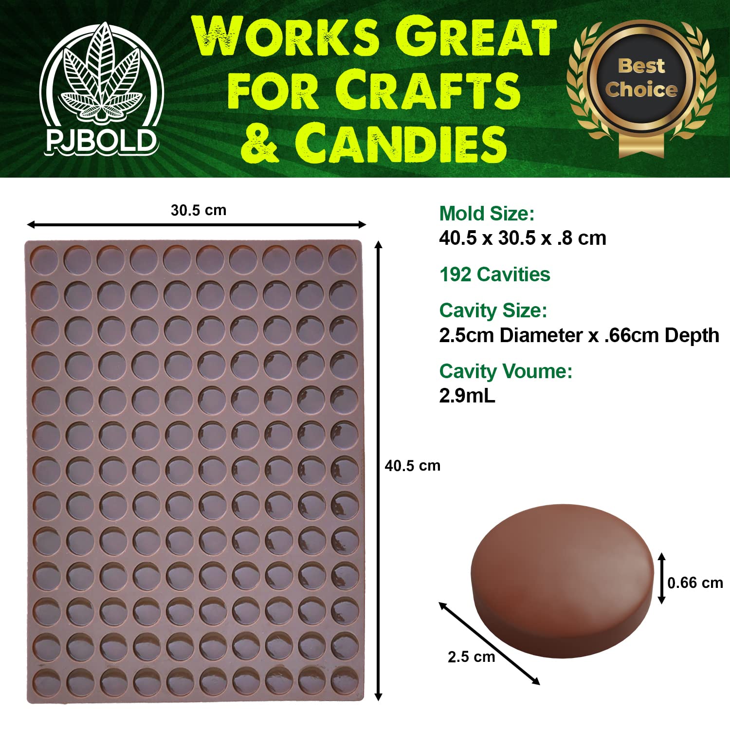 Marijuana Leaf Silicone Candy Mold - Half Sheet