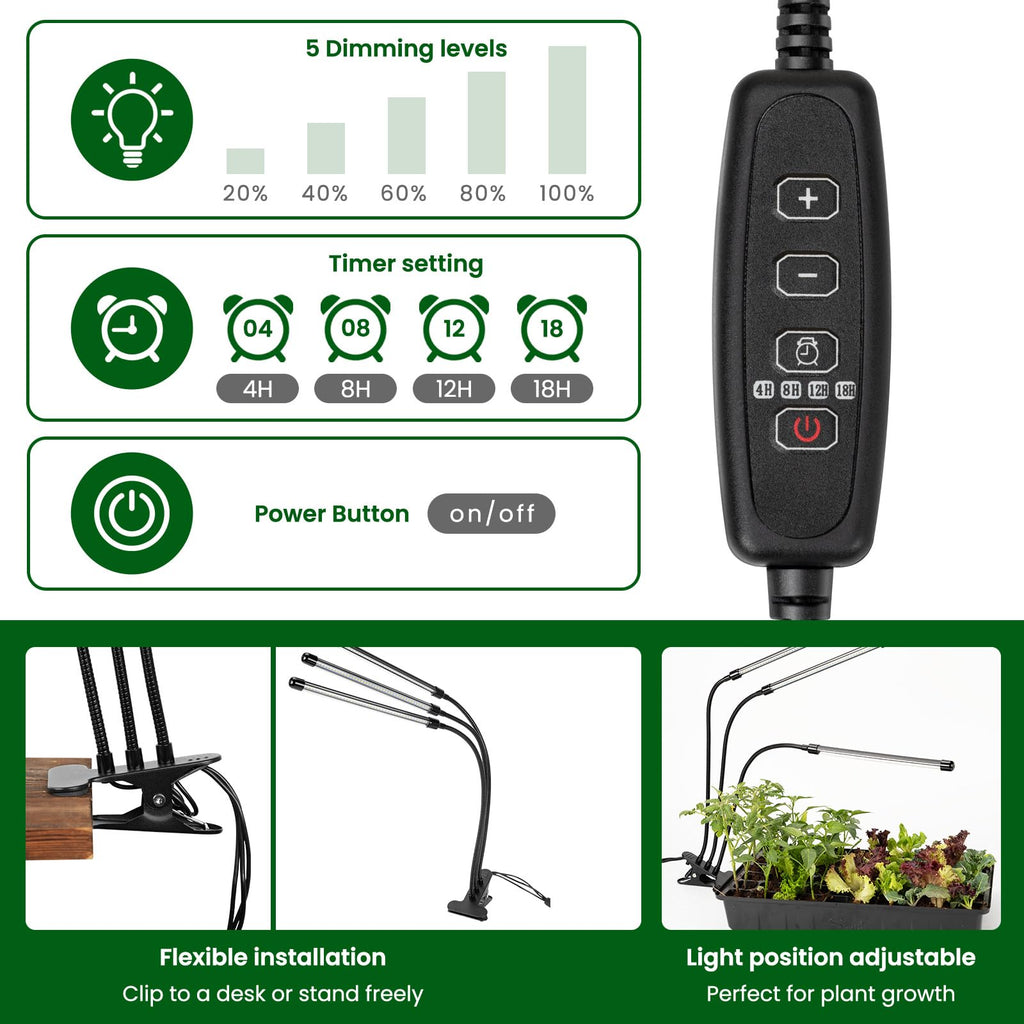 SOLIGT 3 Set 60-Cell Seed Starter Kit with Domes, Cell Trays and Heat Mats | Cloning, Propagation and Germination Station