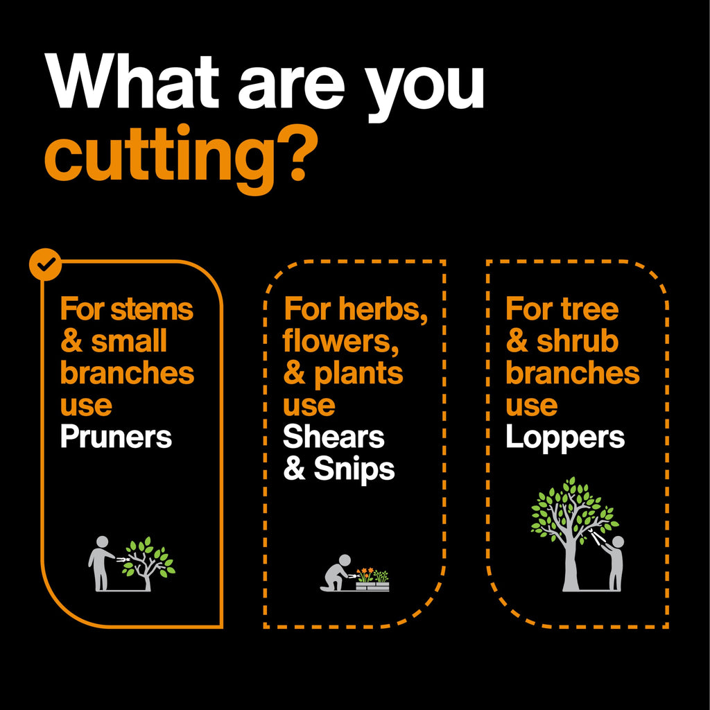 Fiskars 6" Non-Stick Pruning Snips, Resin-Resistant Garden Scissors