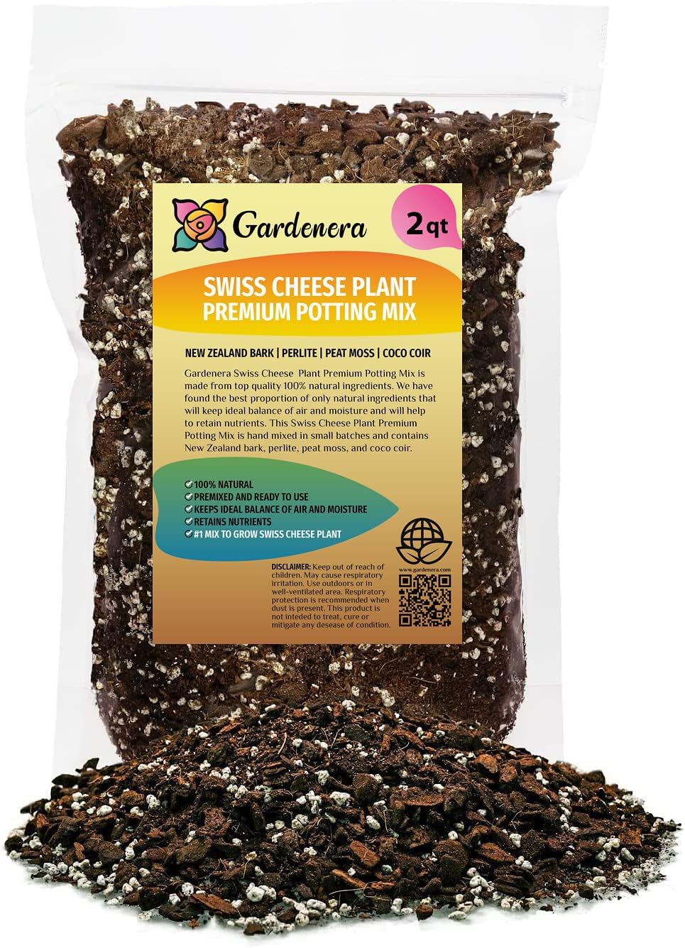 Premium JUST-ADD-Water Potting Soil Mix - Optimal Nutrient-Rich Blend for Thriving and HIGH-Yield Herbal Plants - 3 Quart